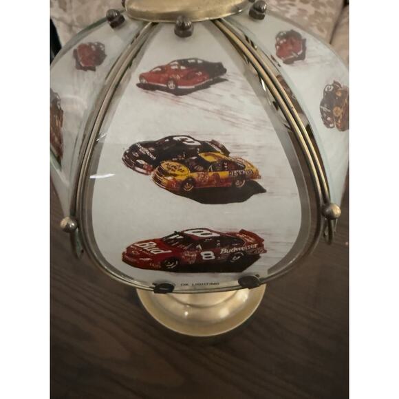 Vintage Brass NASCAR Touch Lamp - tested and working - Picture 4 of 8